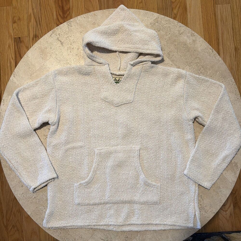 Baja Joe Small Women’s Beige‎ Pullover Cotton Blend Hoodie